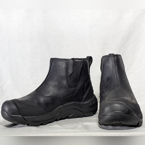 NEW Keen Mens Revel 4 Mid Height Chelsea Snow Boot black waterproof Sz 9 - Picture 2 of 4